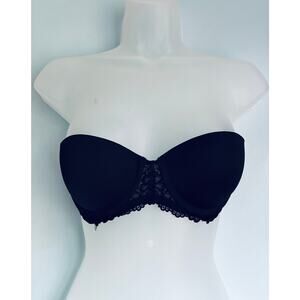 Maidenform Strapless Push Up Bra Black 34A
